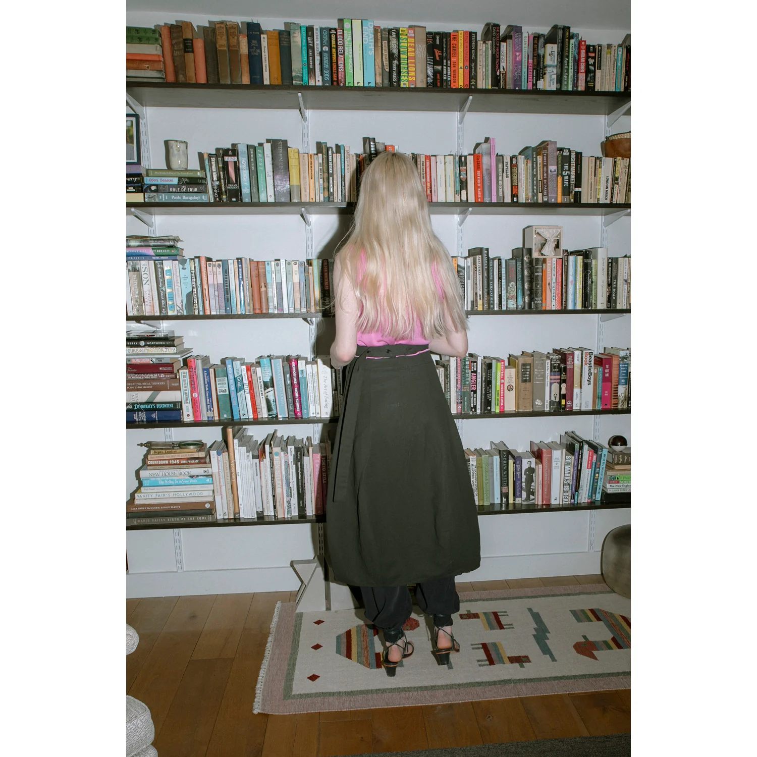 Studio Nicholson Orcha Skirt in Black Grape - Image 7