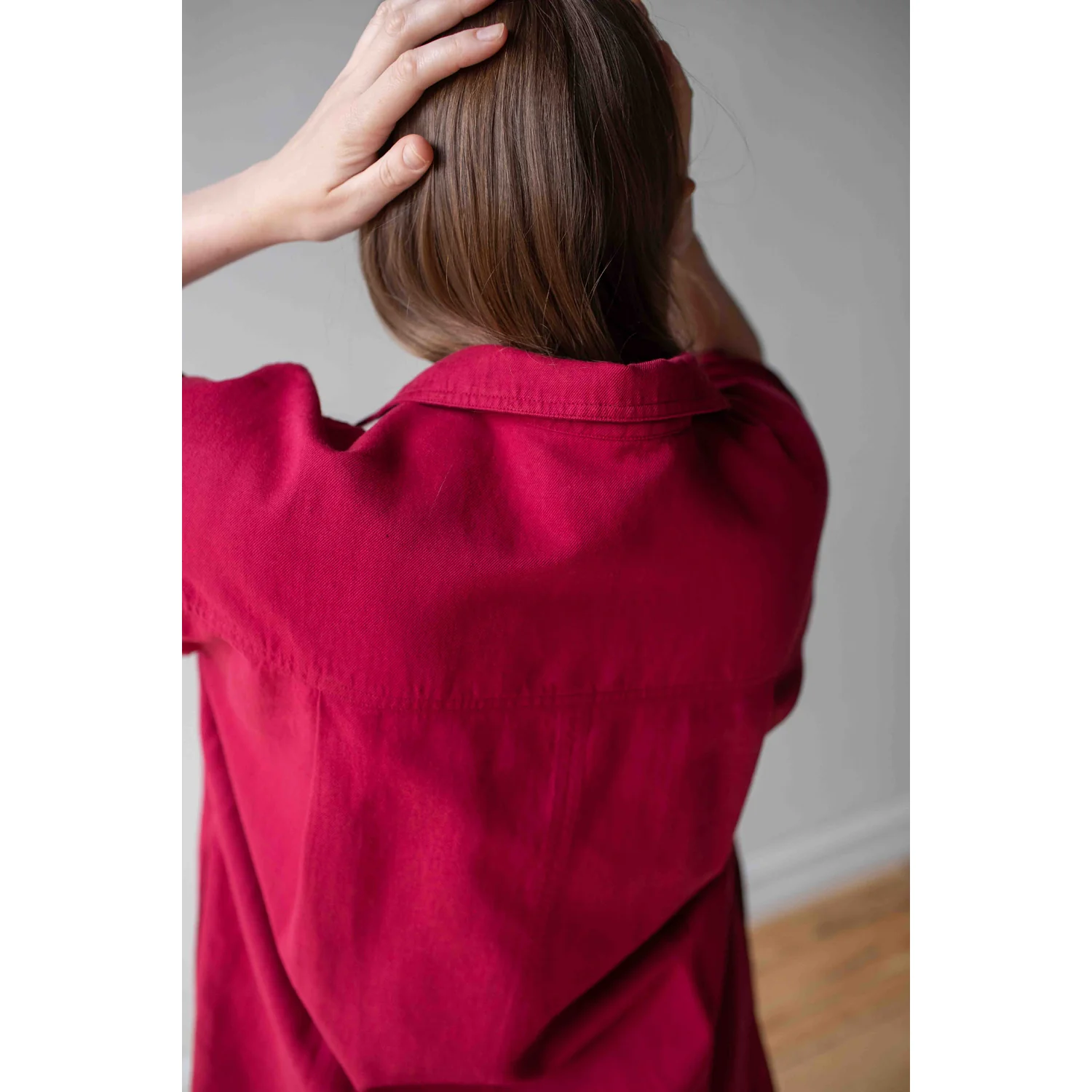 Apiece Apart Stefana Shift Dress in Rumba Red - Image 8