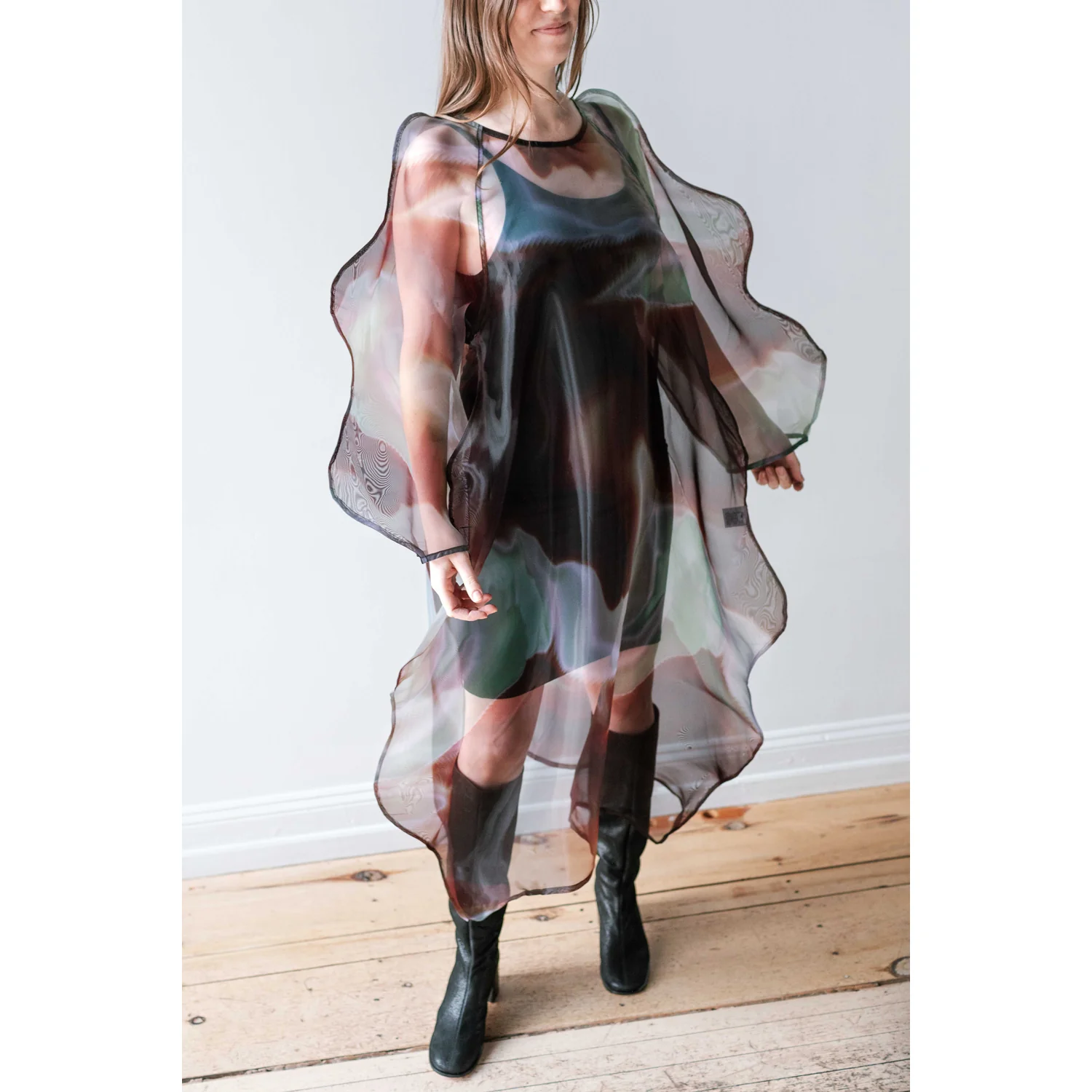 Baserange Slip Dress in Black - Image 6