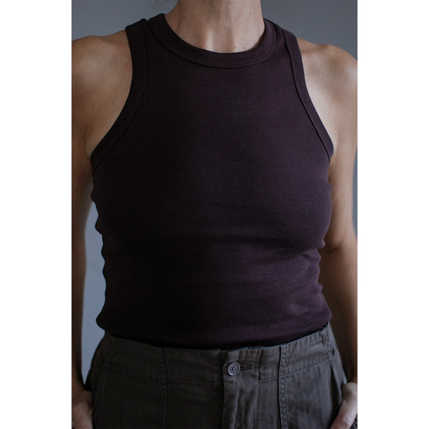 Flore Flore Hannah Tank in Choco Plum - Image 4