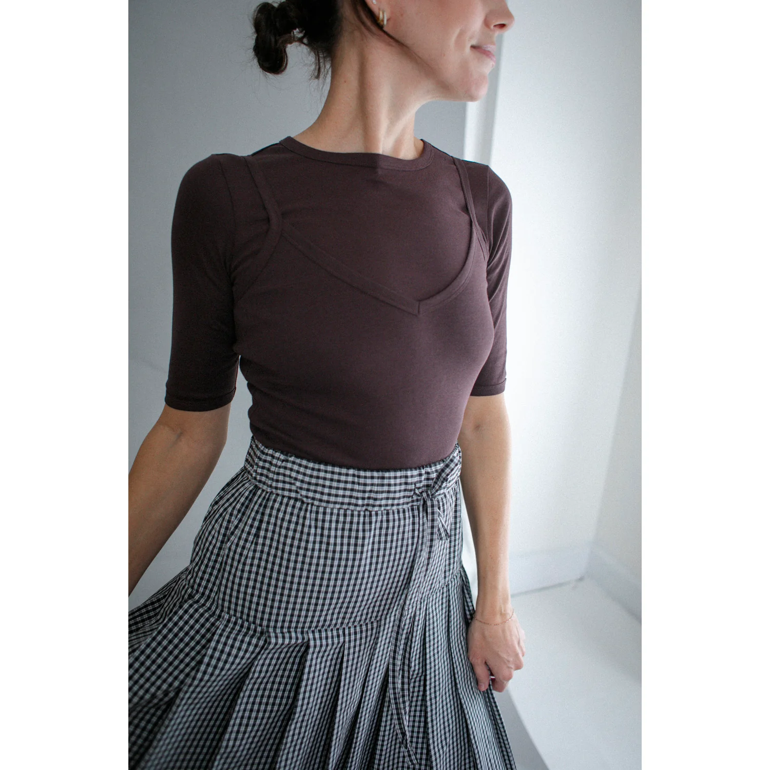 Flore Flore Isla Cami in Choco Plum - Image 4