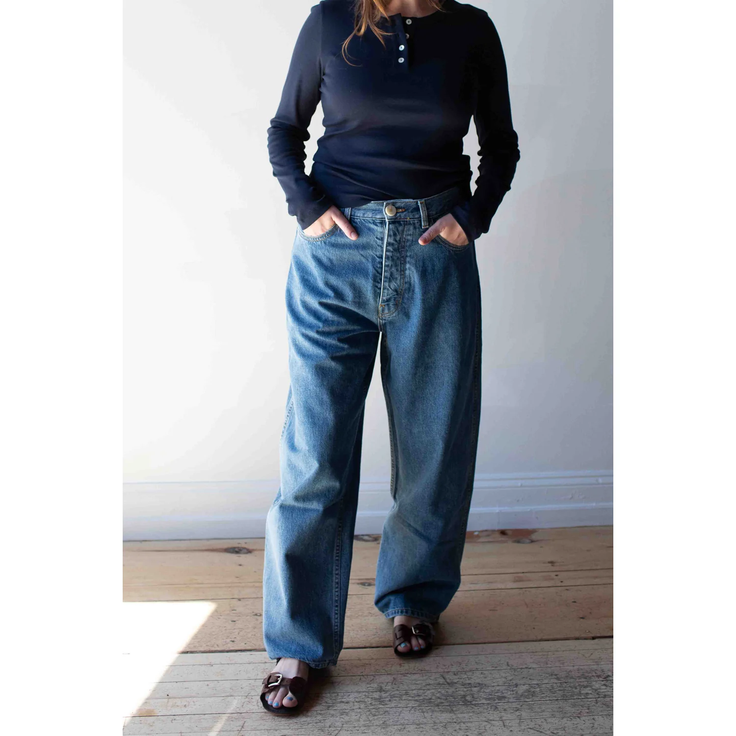 Flore Flore Jess Longsleeve in Navy - Image 5