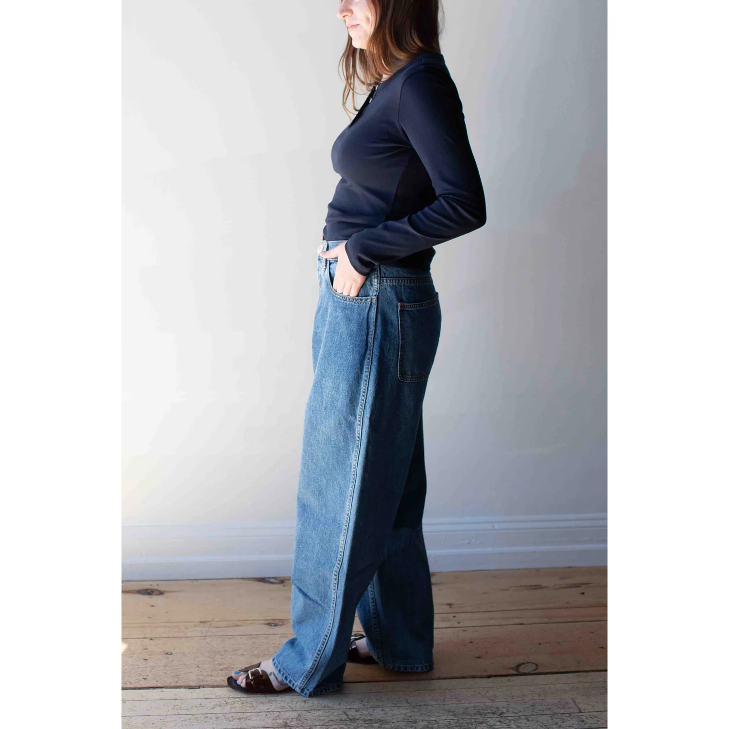 Flore Flore Jess Longsleeve in Navy - Image 7