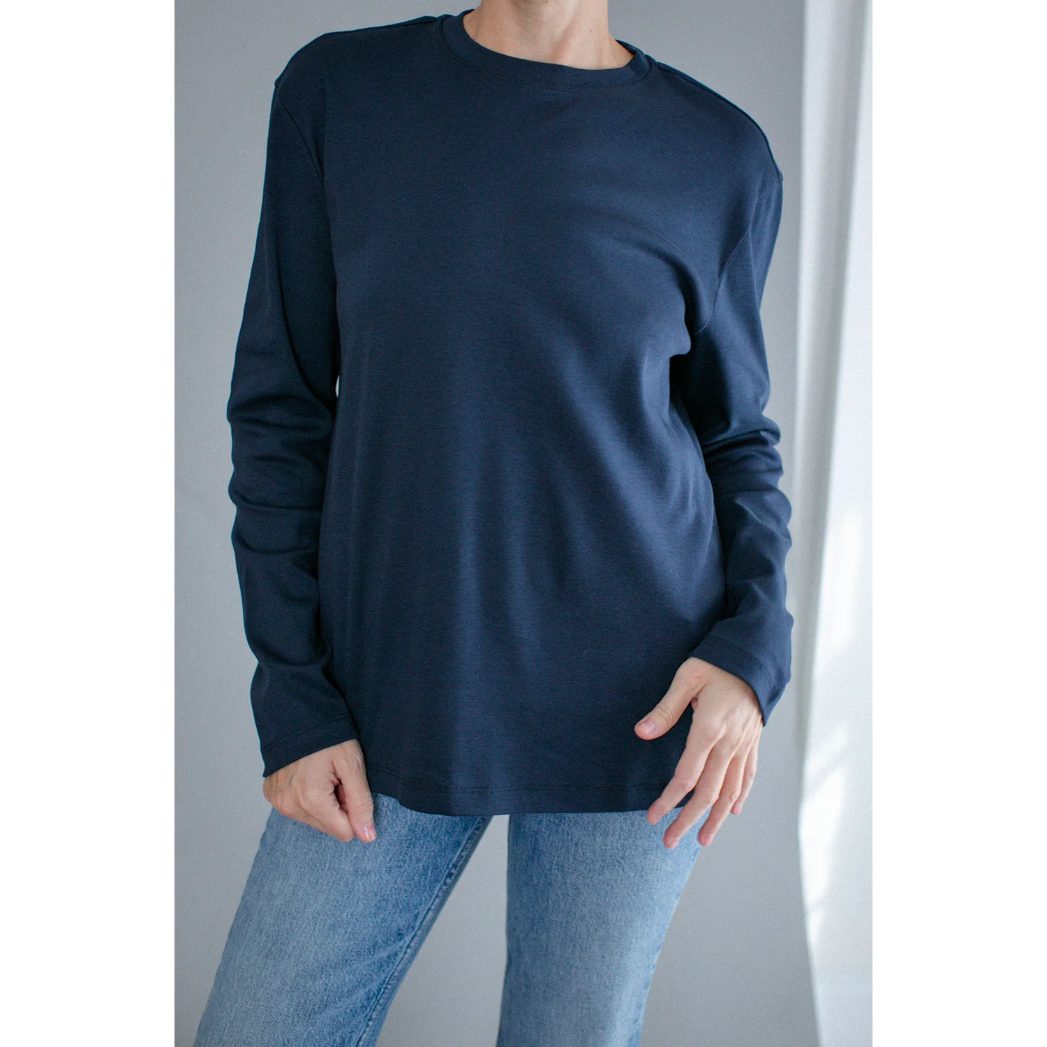 Flore Flore Maggie Longsleeve in Navy - Image 4