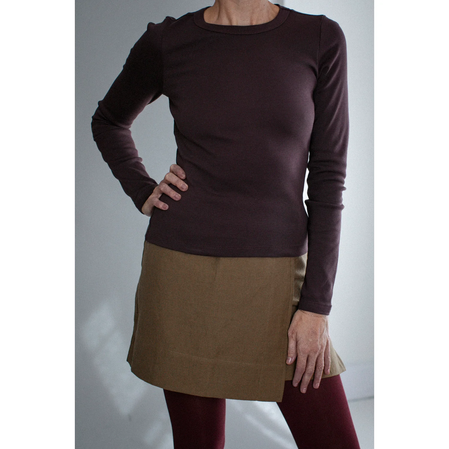 Flore Flore Max Tee in Choco Plum - Image 4
