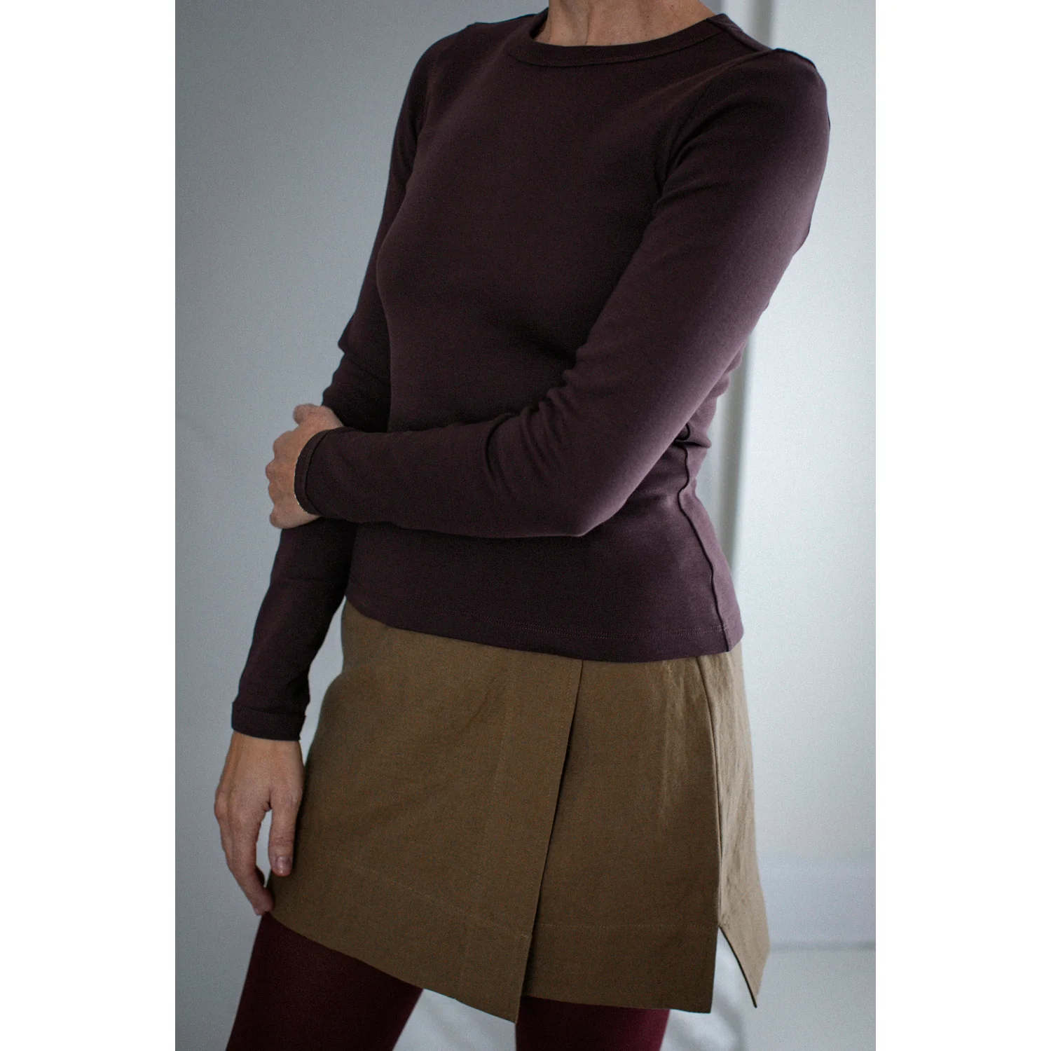 Flore Flore Max Tee in Choco Plum - Image 5