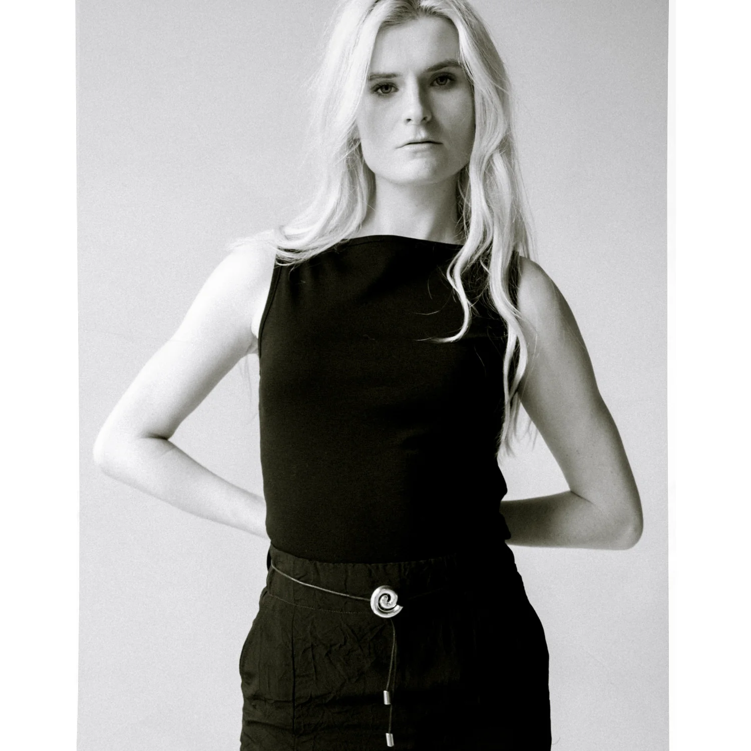 Hope Crush Skirt in Black Crinkle - Image 8