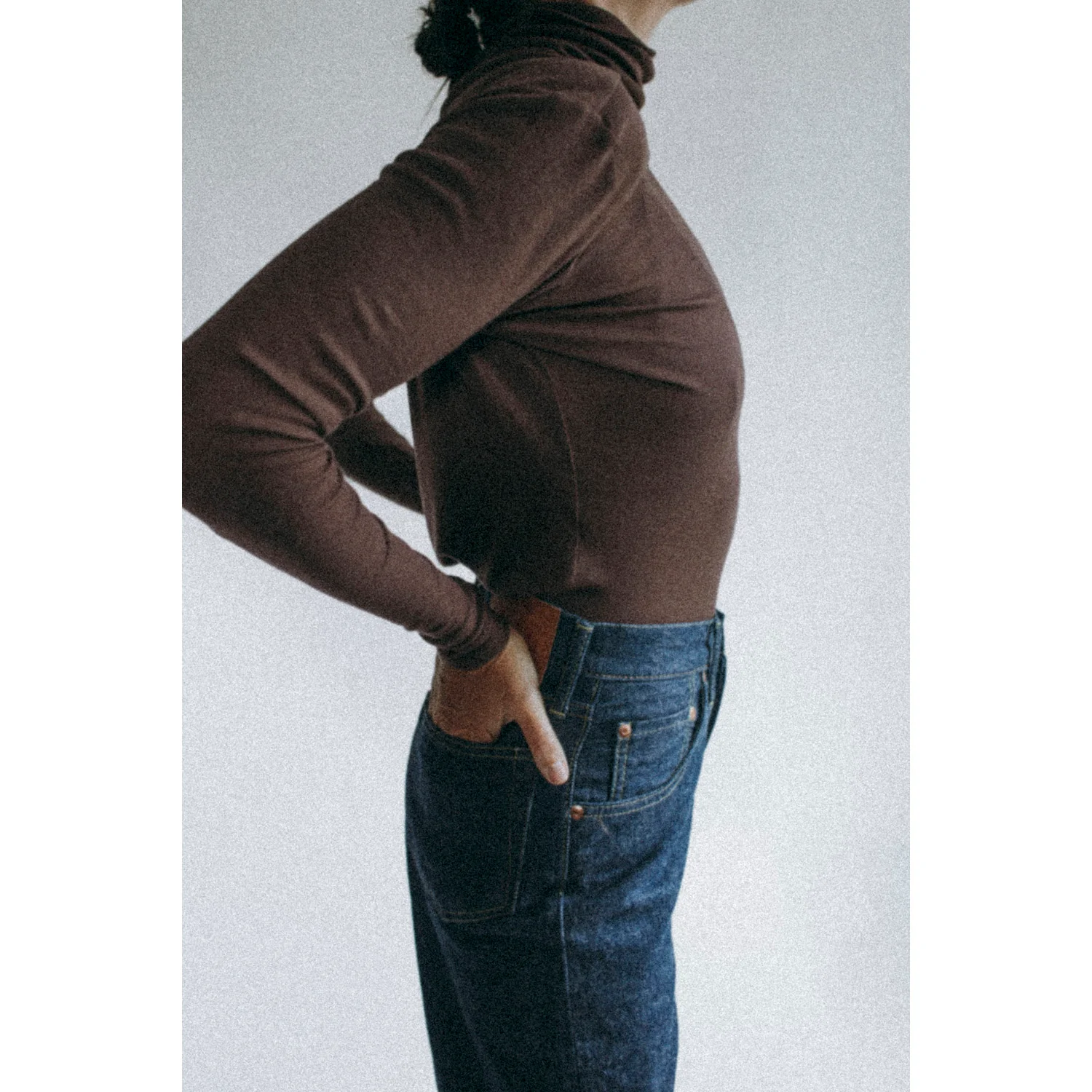 Grei Base Layer Turtleneck in Prune - Image 4