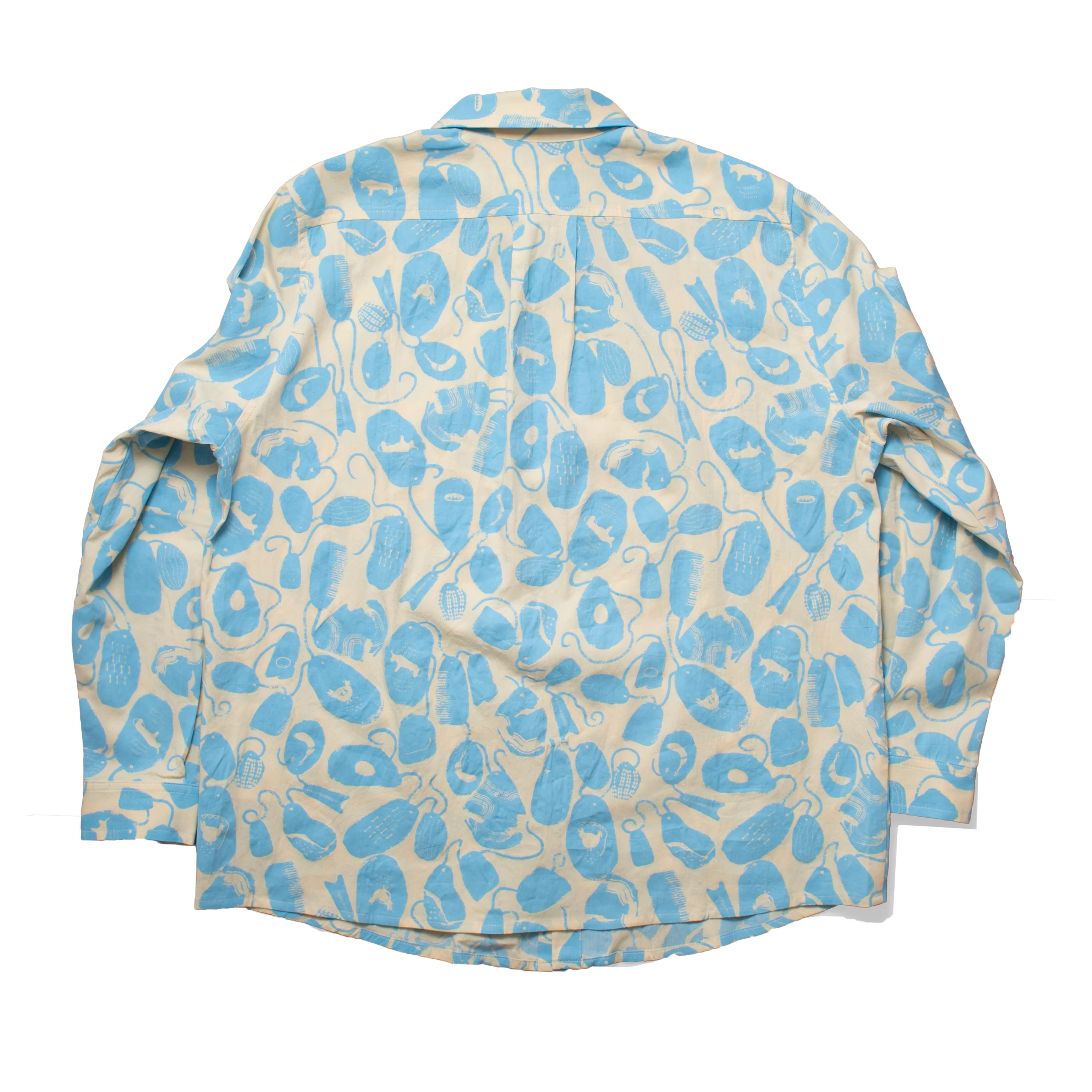 Henrik Vibskov New Blou Shirt in Ecru Amulets - Image 3