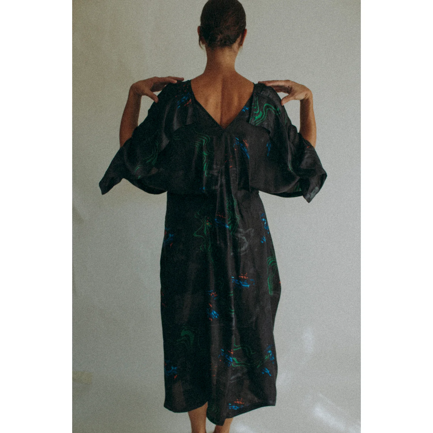 Henrik Vibskov Uncut Kaftan in Dark Fireworks - Image 6