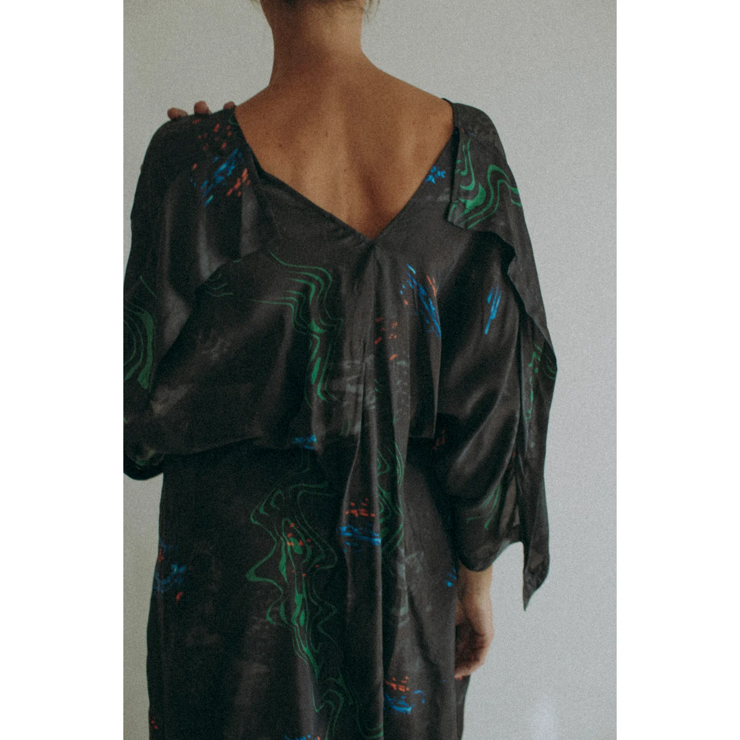 Henrik Vibskov Uncut Kaftan in Dark Fireworks - Image 7