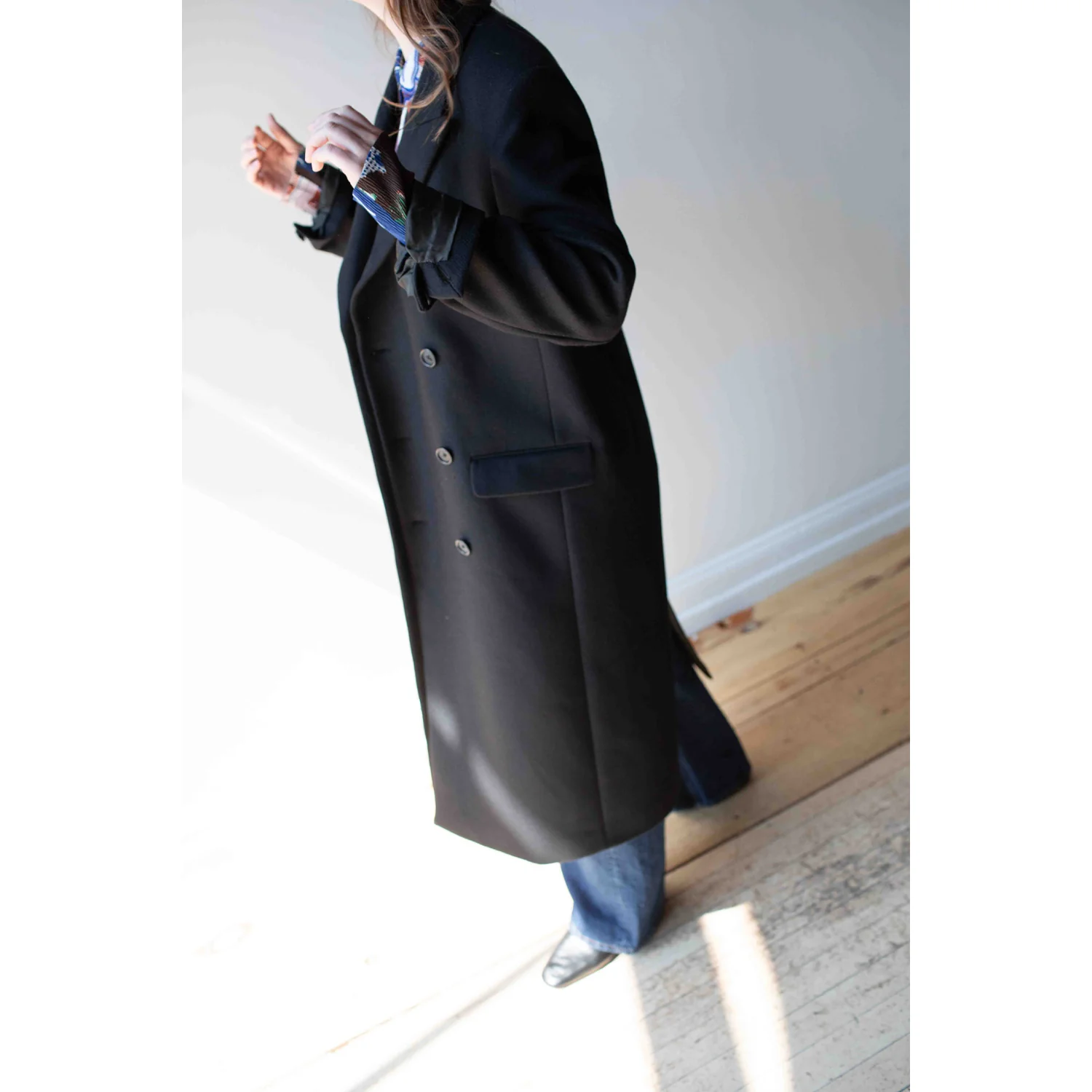 Hope Time Coat in Black Twill - Image 12