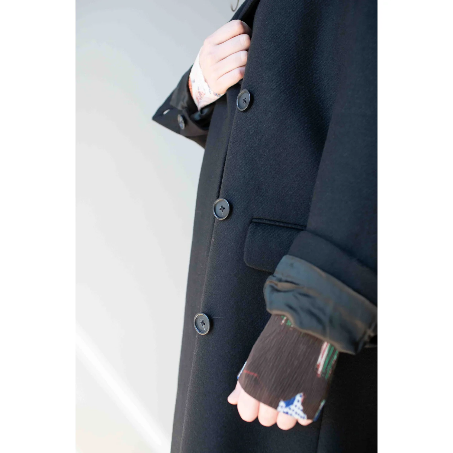 Hope Time Coat in Black Twill - Image 13