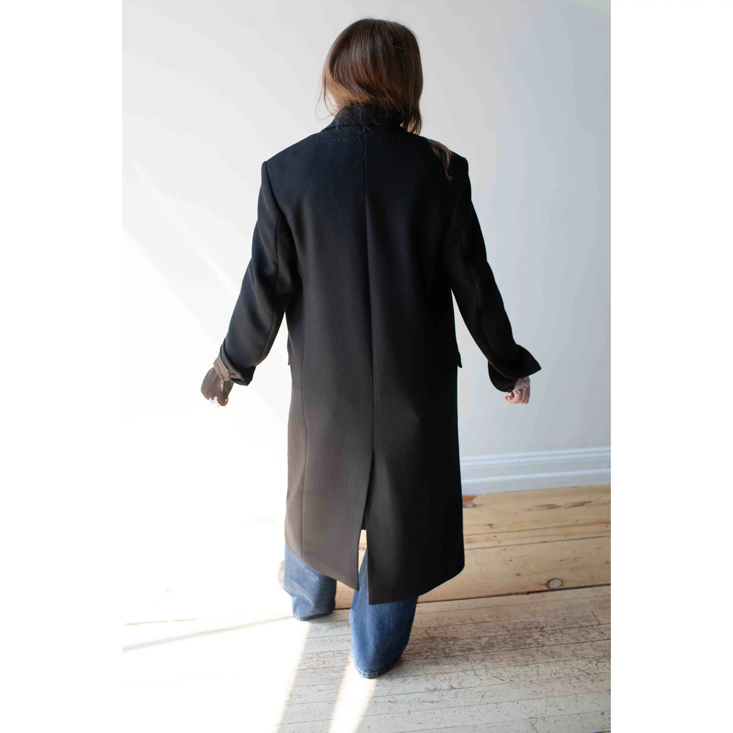 Hope Time Coat in Black Twill - Image 14