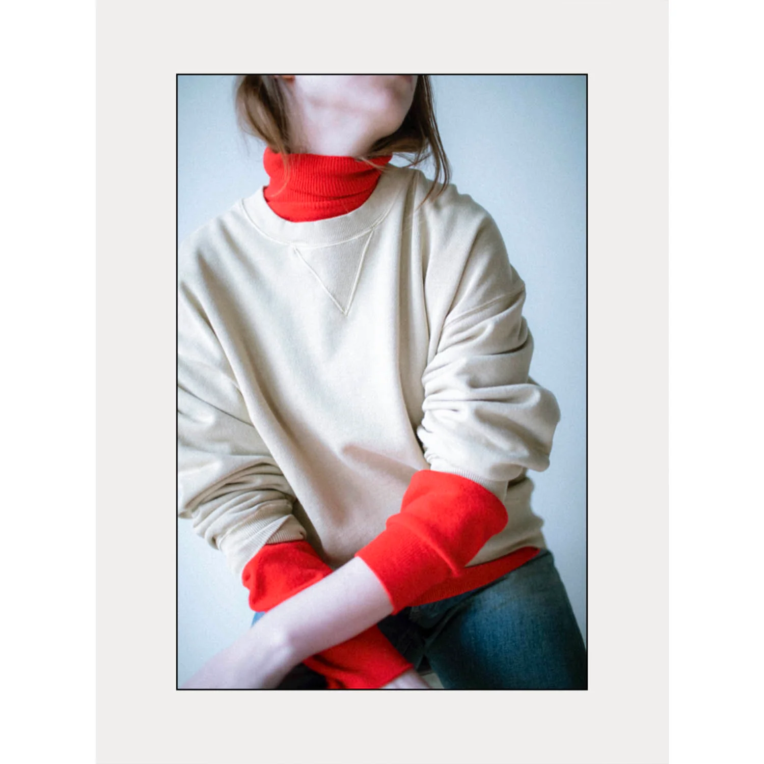 Ichi Antiquités Pigment French Terry Pullover in Beige - Image 4