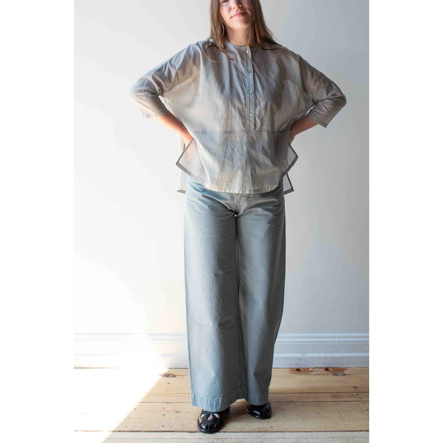 Jesse Kamm Sailor Pant in Shark - Image 4