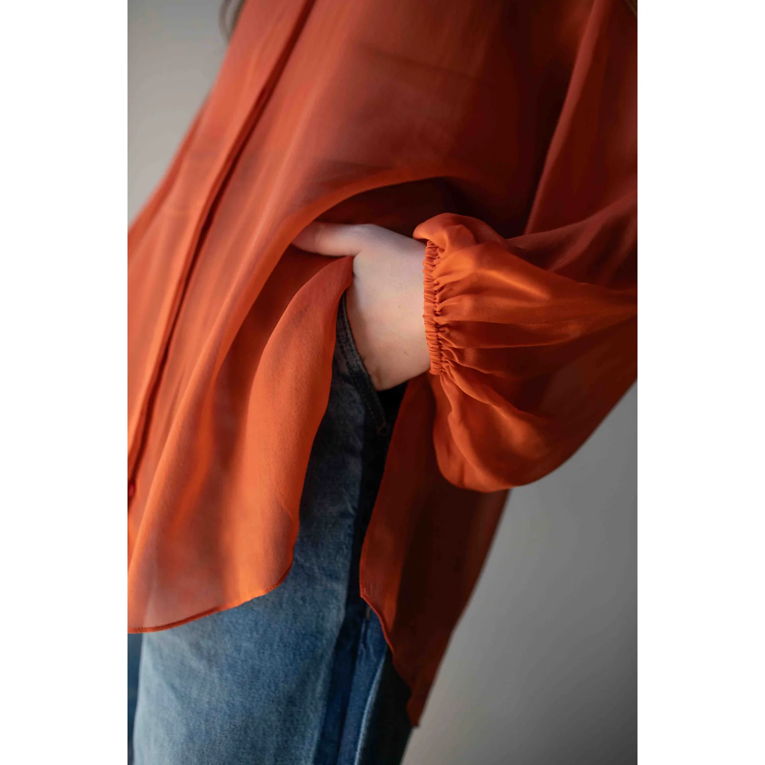 Kallmeyer Wide Leg Column Jean in Pure Blue Tuxedo - Image 9