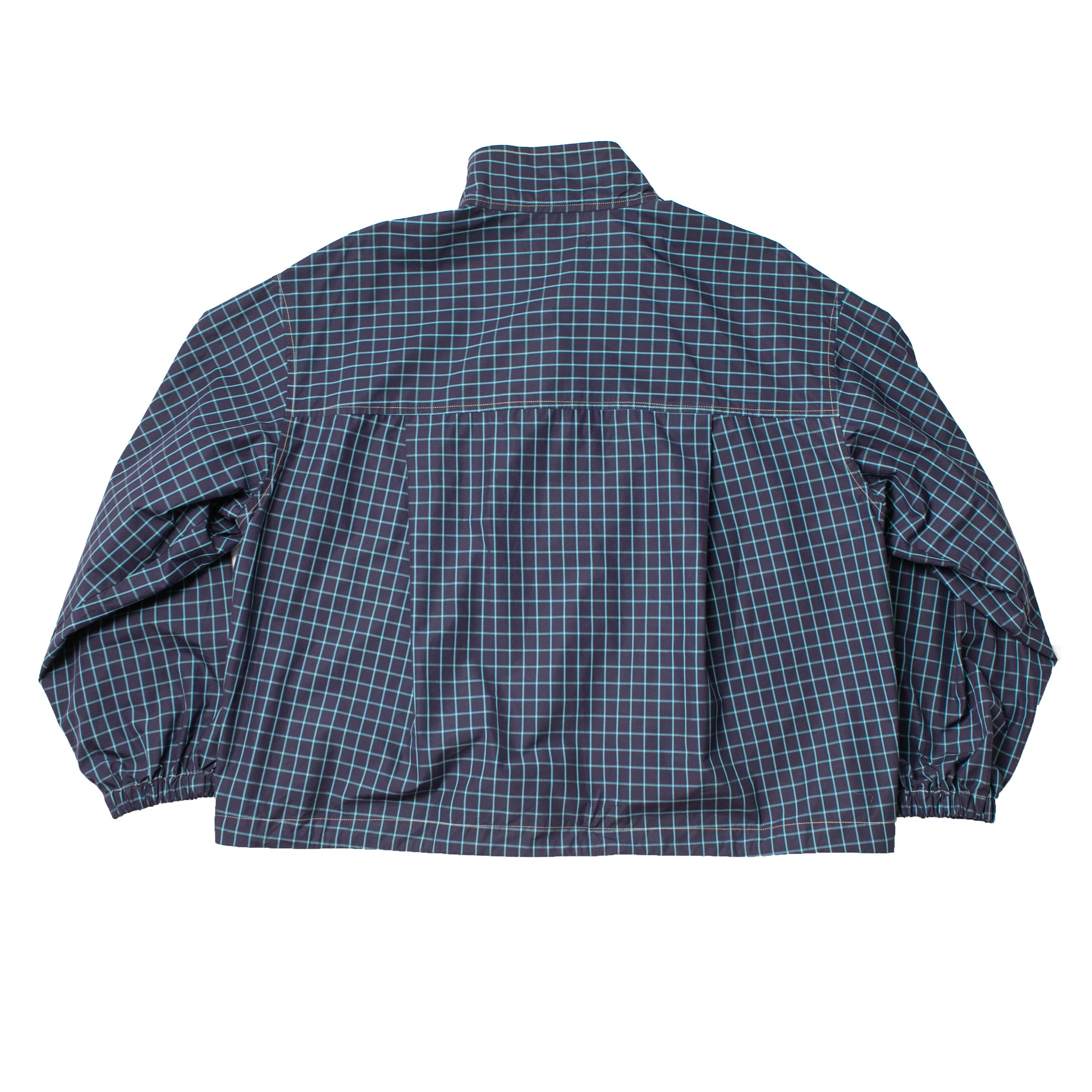 Kasmaria Anorak in Blue Windowpane Check - Image 3
