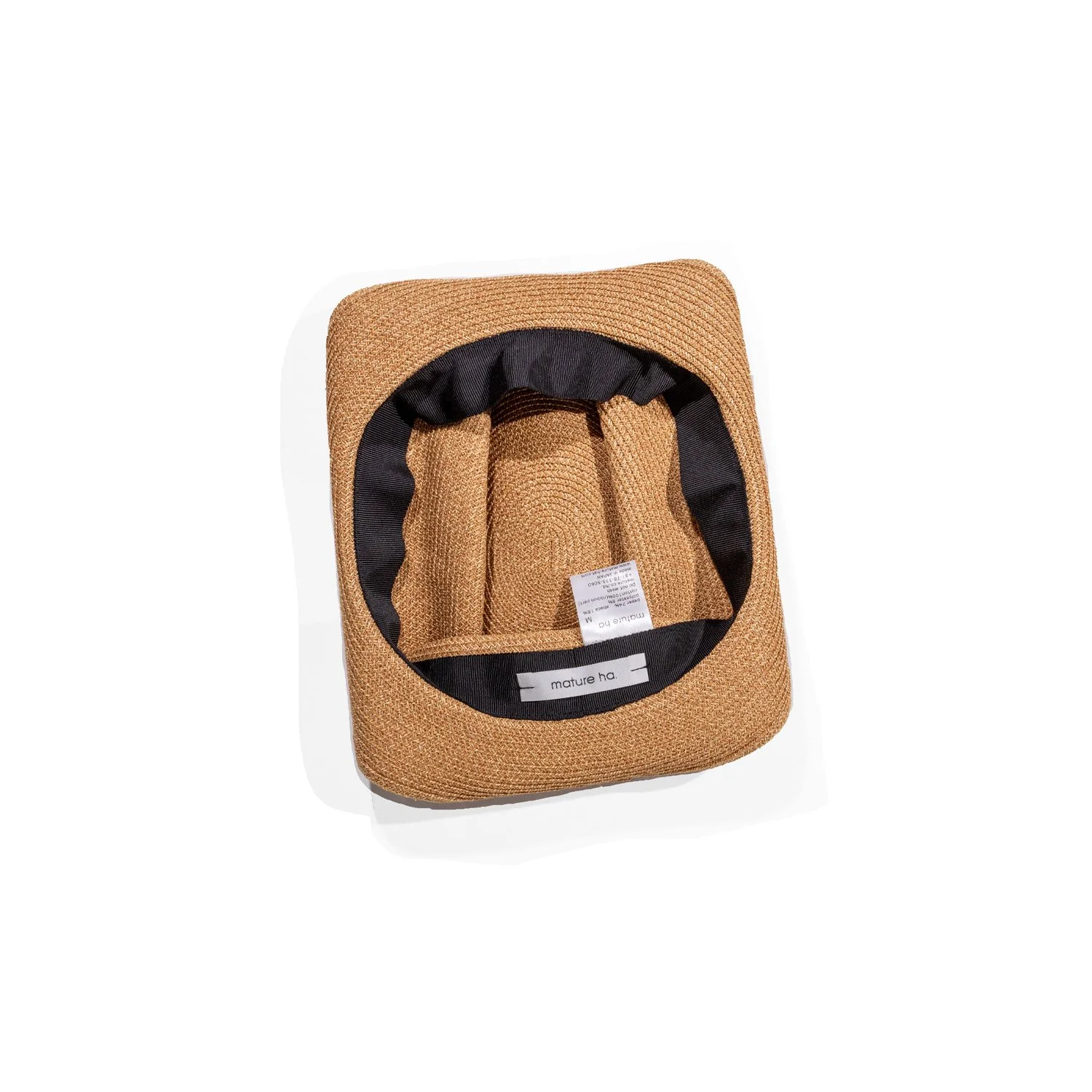 Mature Ha Boxed Hat in Bronze Gold x Orange Brown - Image 4