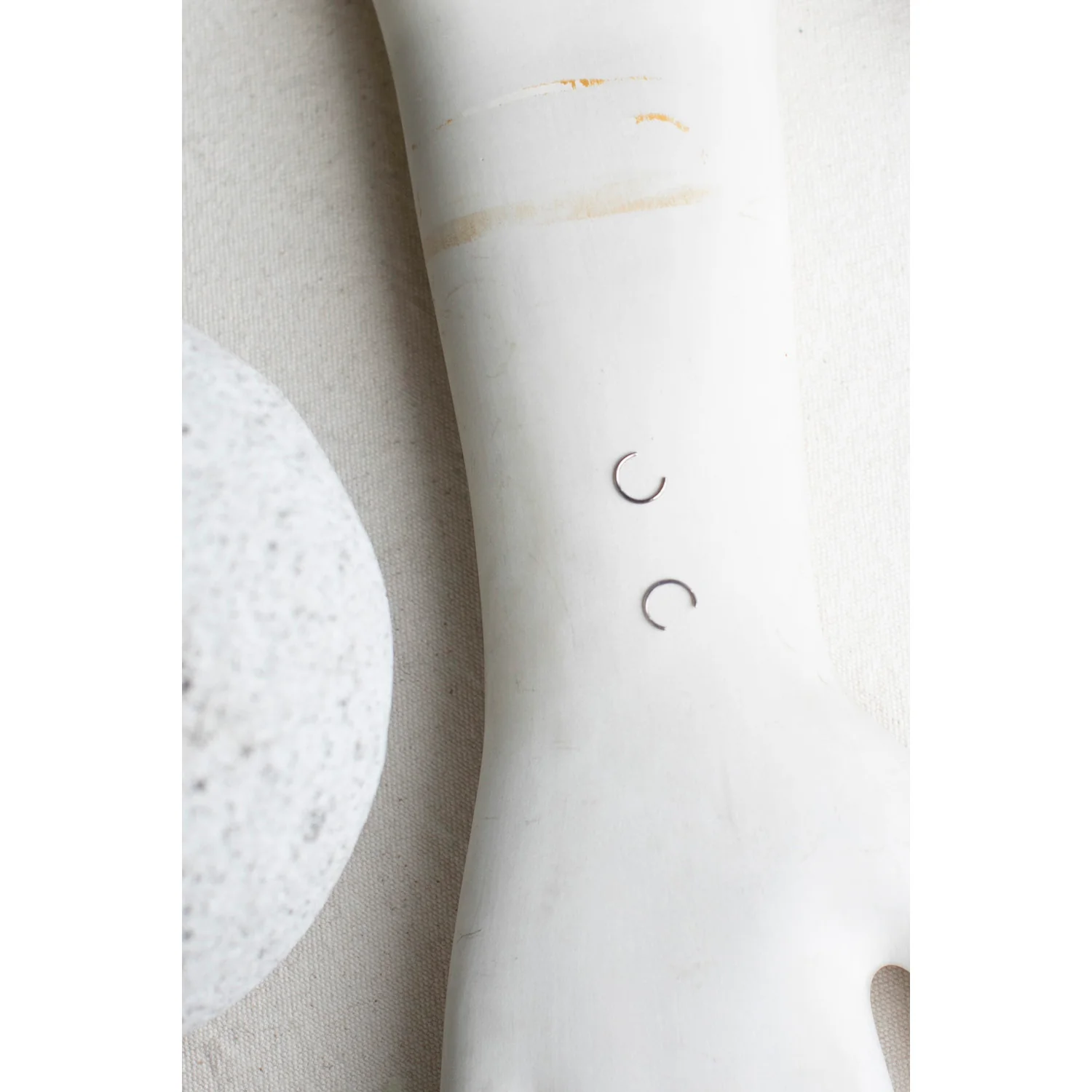 Melissa Joy Manning Mini Horseshoe in Silver - Image 3