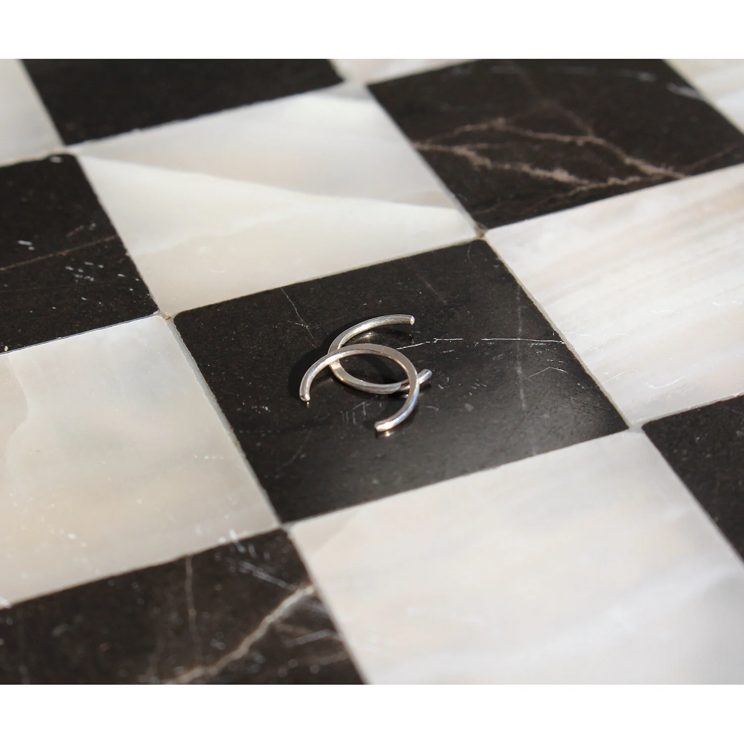 Melissa Joy Manning Mini Horseshoe in Silver - Image 4