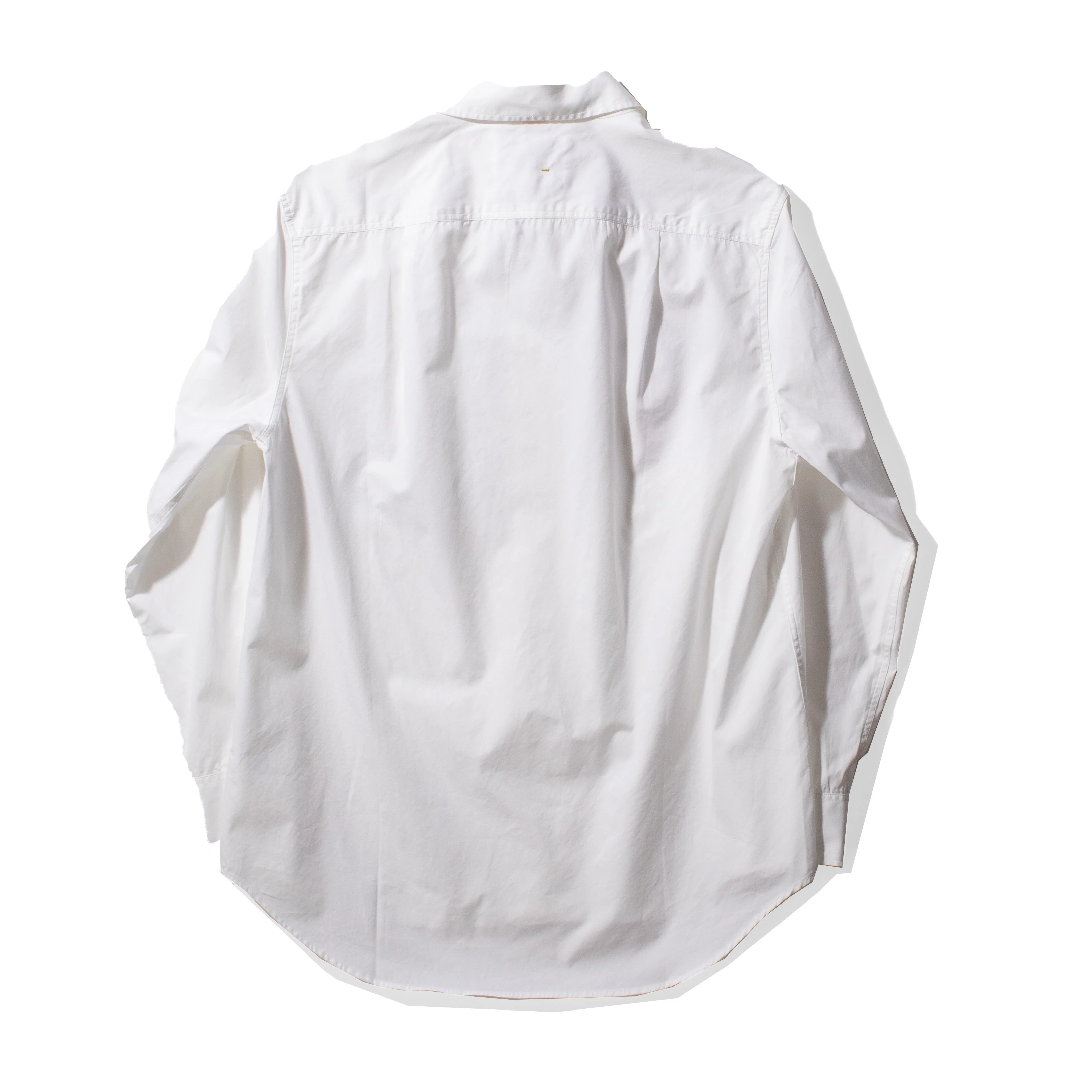 MHL. Longline Shirt in White Compact Cotton Poplin - Image 3