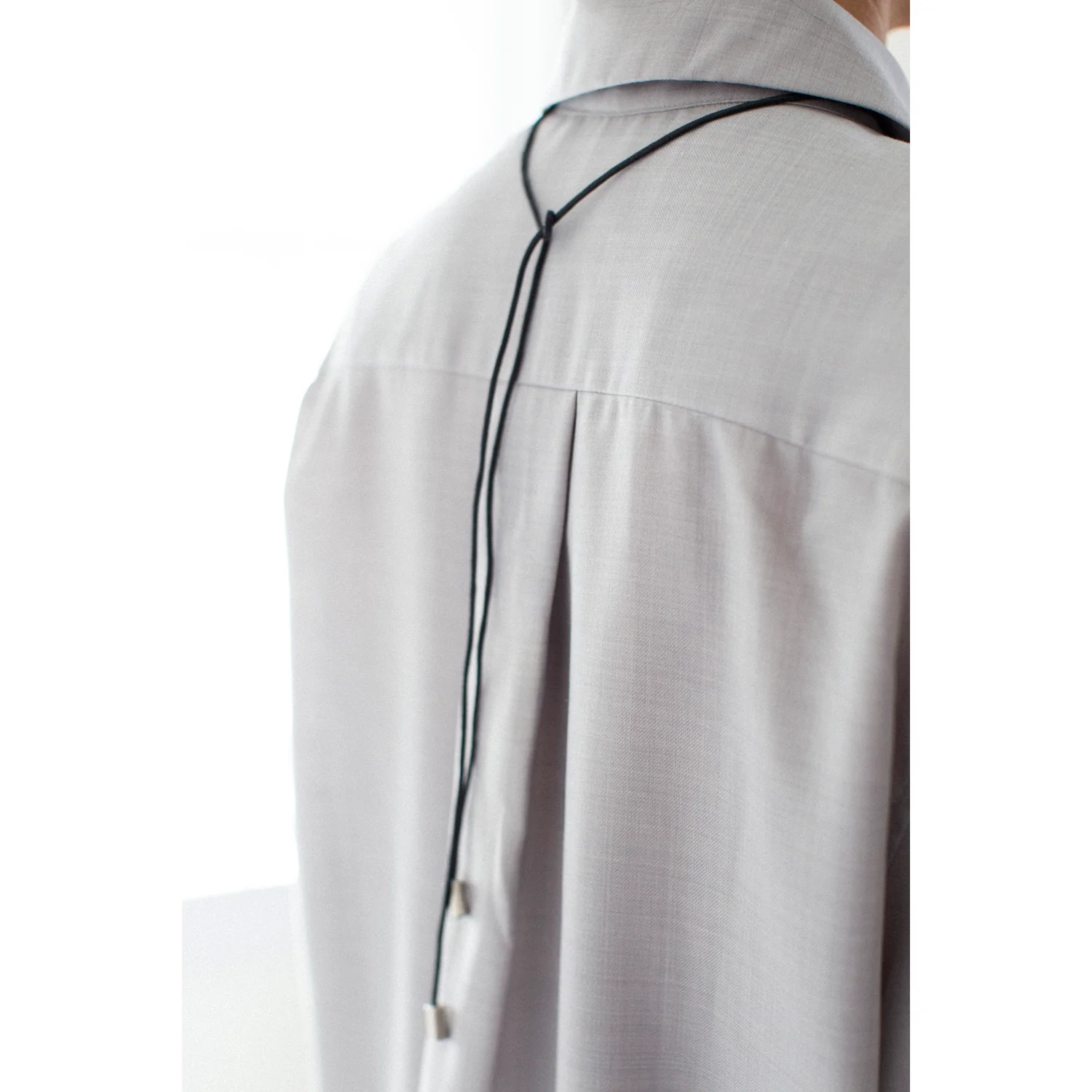 Nomia Spiral Cord Necklace in Silver - Image 5