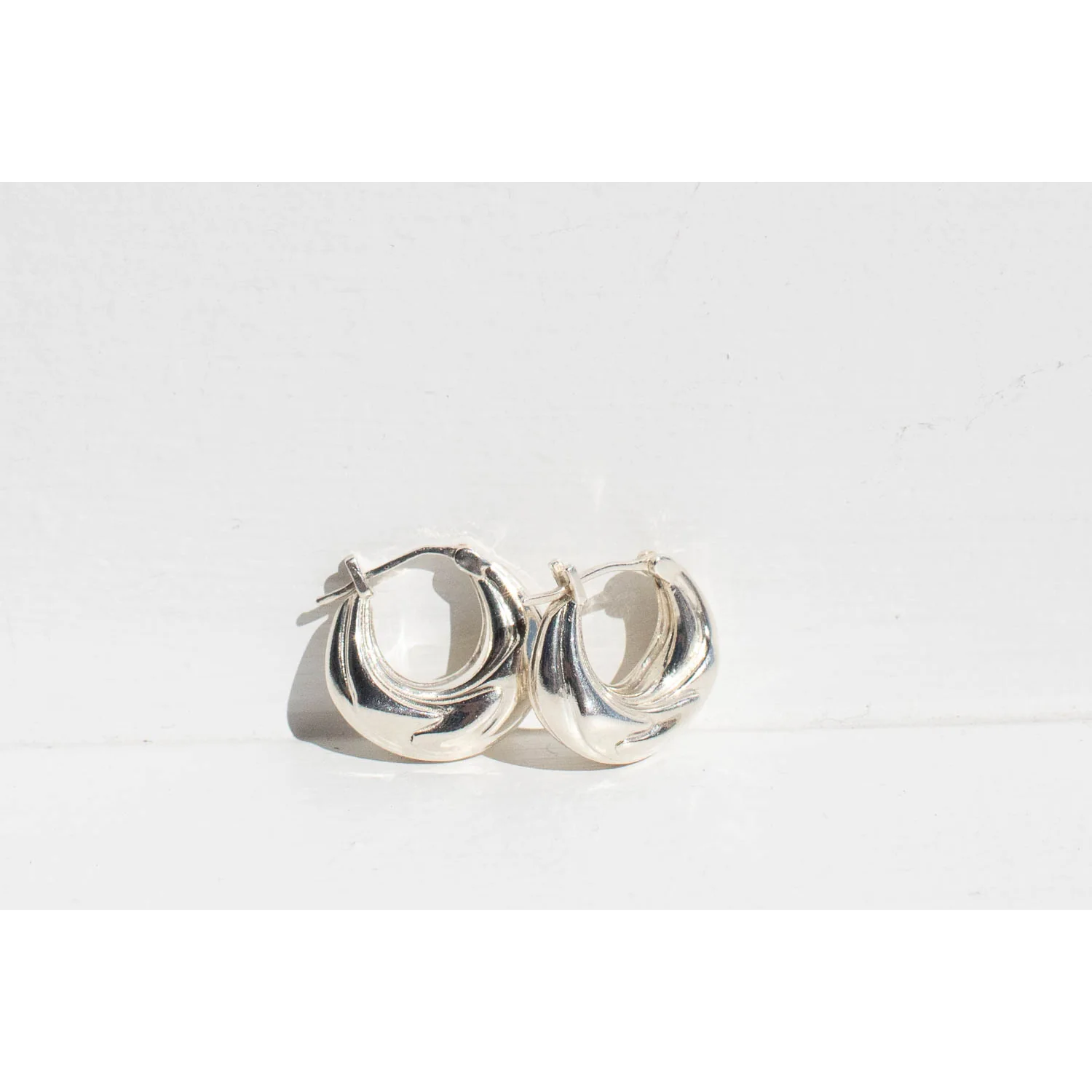 Sapir Bachar Eternity Hoops in Silver - Image 4