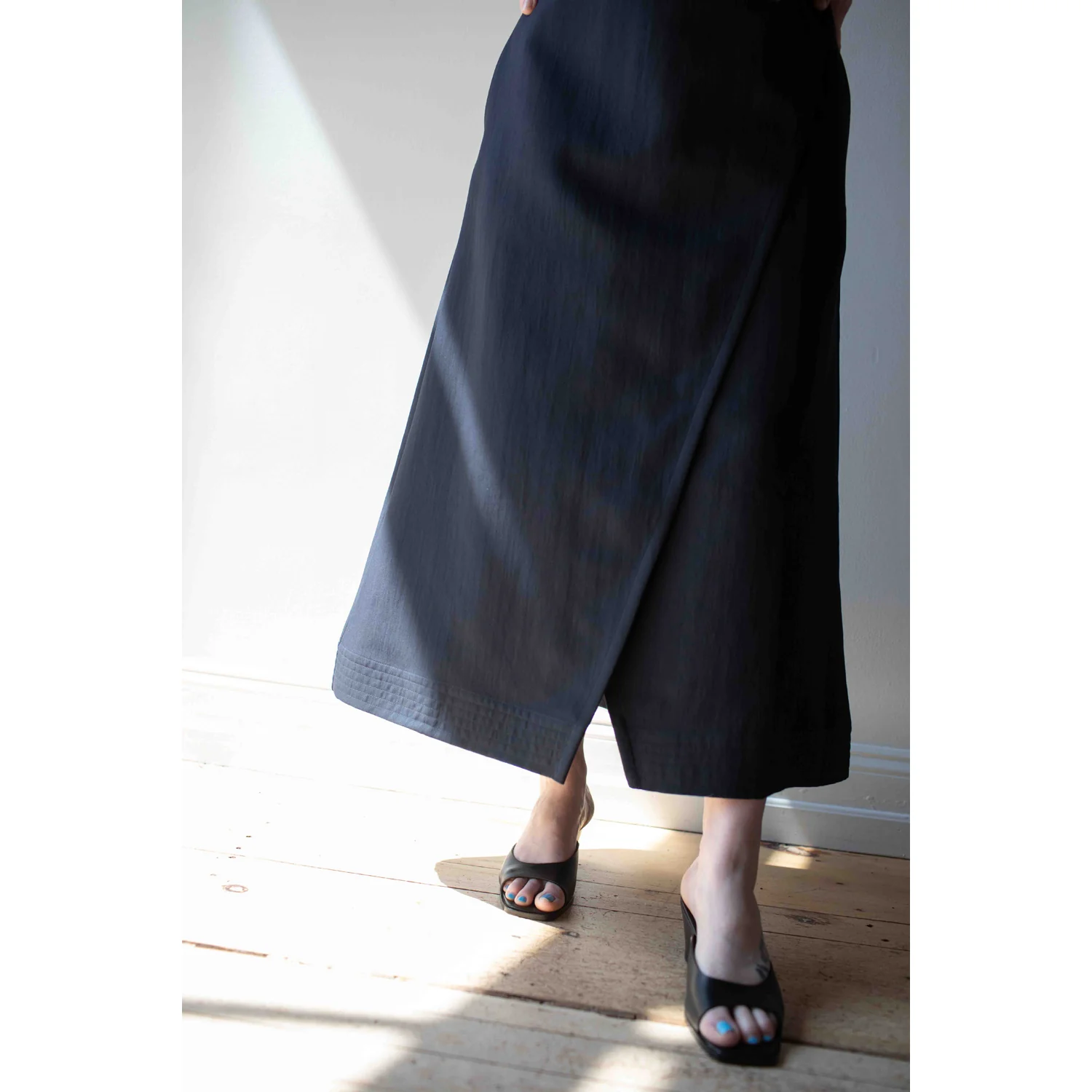 Studio Nicholson Corus Dress in Darkest Navy - Image 6