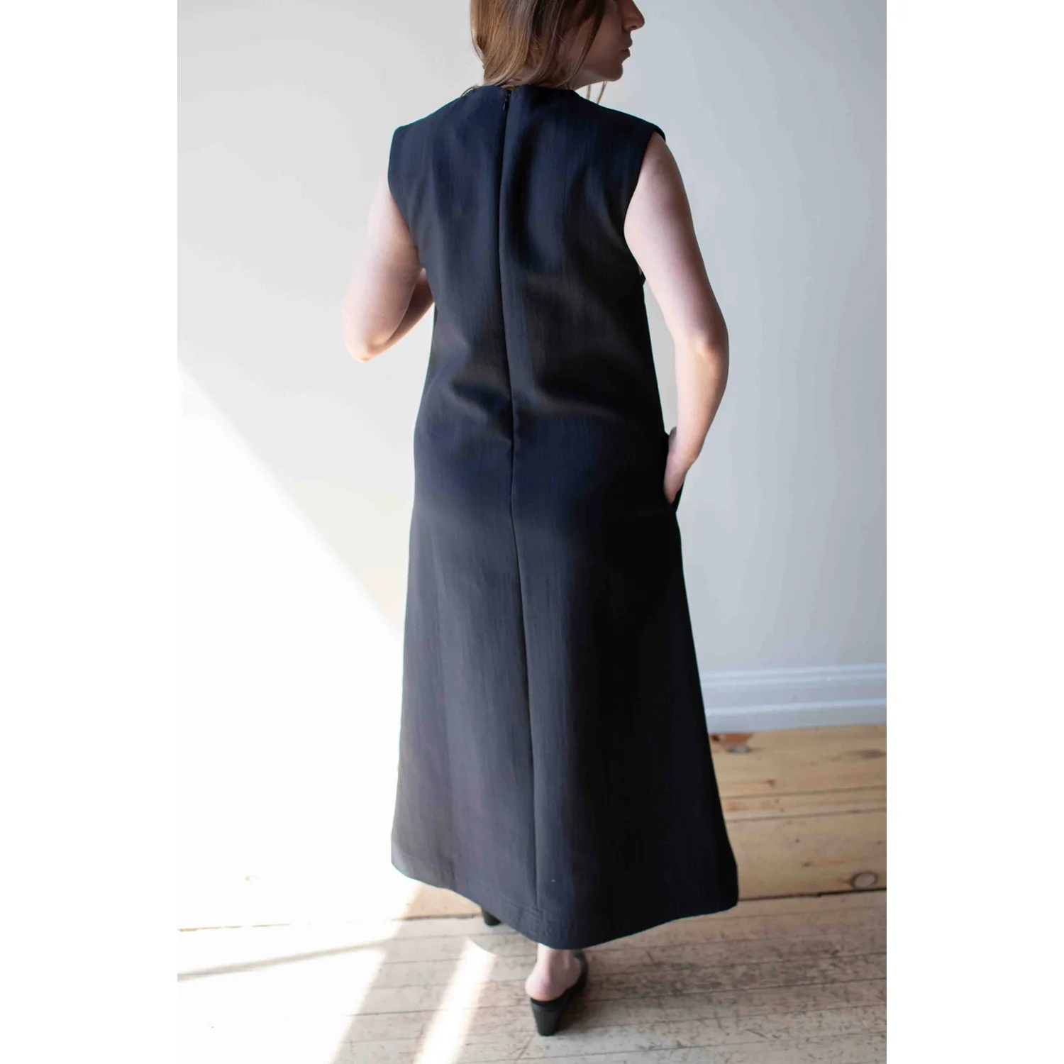 Studio Nicholson Corus Dress in Darkest Navy - Image 7