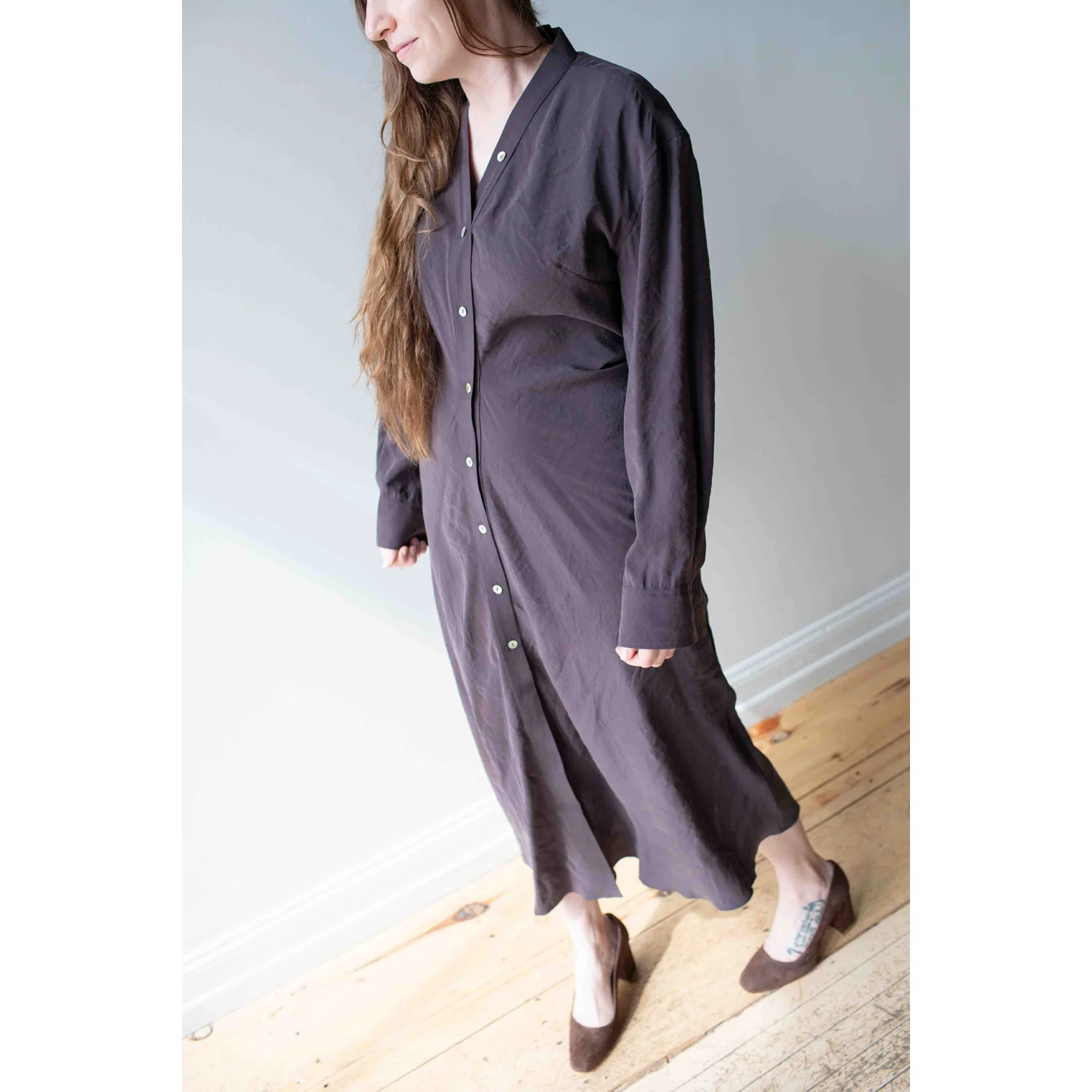 Studio Nicholson Fiore Dress in Yam - Image 4