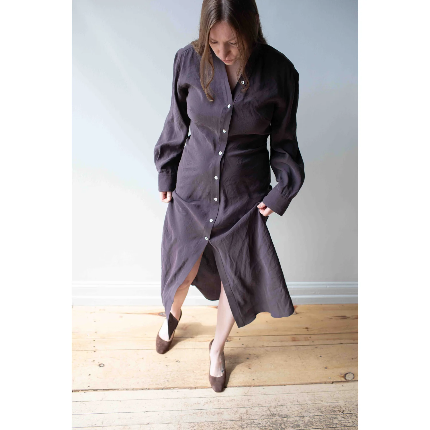 Studio Nicholson Fiore Dress in Yam - Image 5