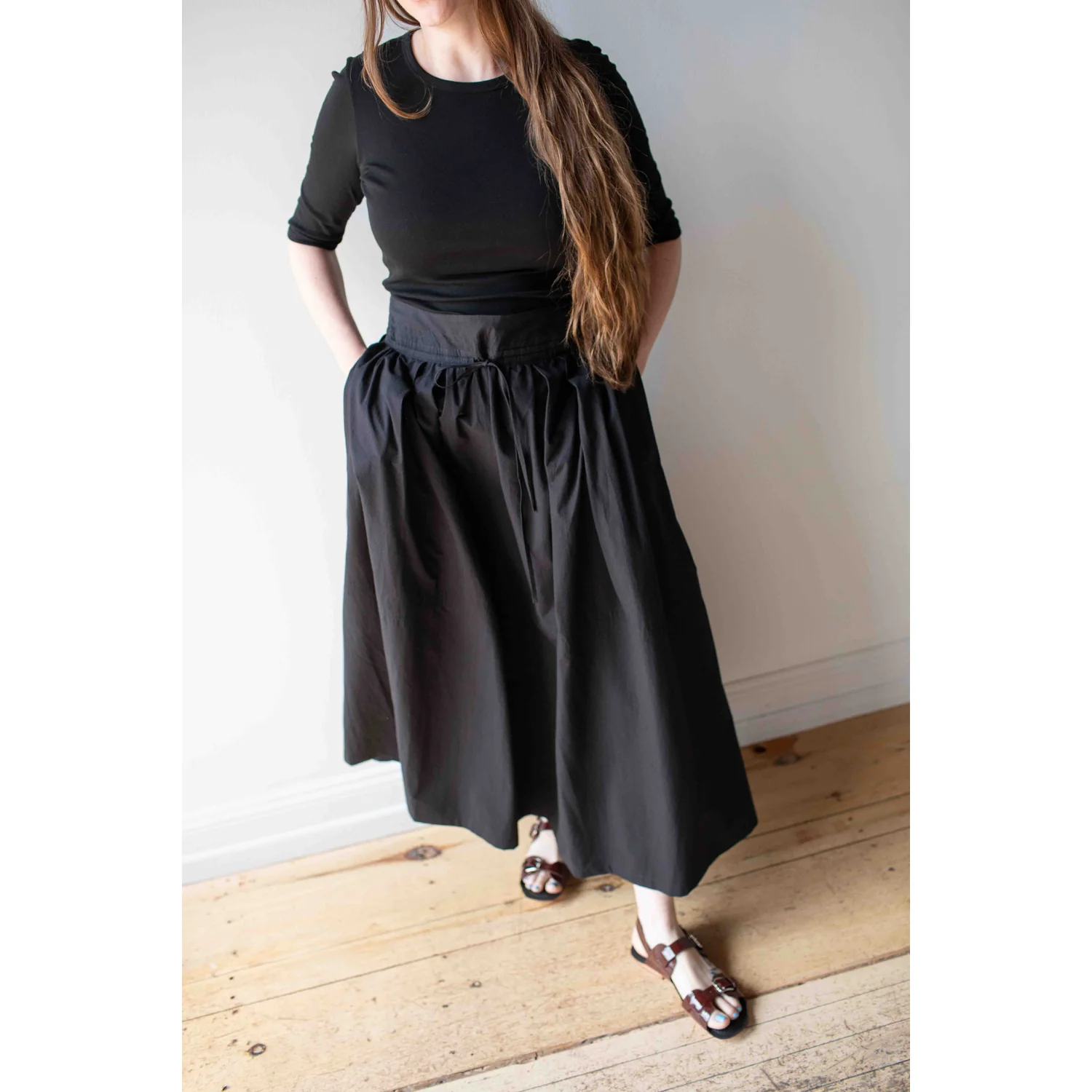 Studio Nicholson Ottowa Skirt in Washed Black - Image 11