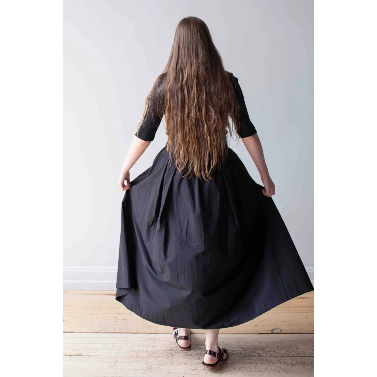 Studio Nicholson Ottowa Skirt in Washed Black - Image 8