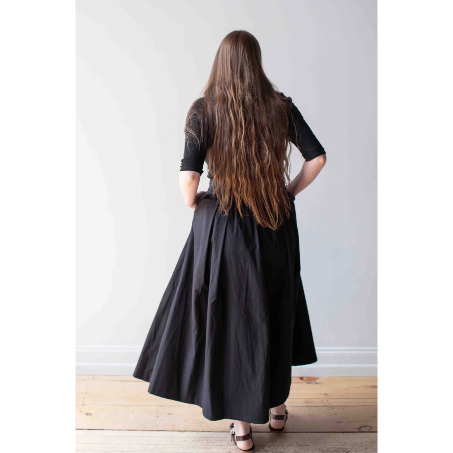 Studio Nicholson Ottowa Skirt in Washed Black - Image 9