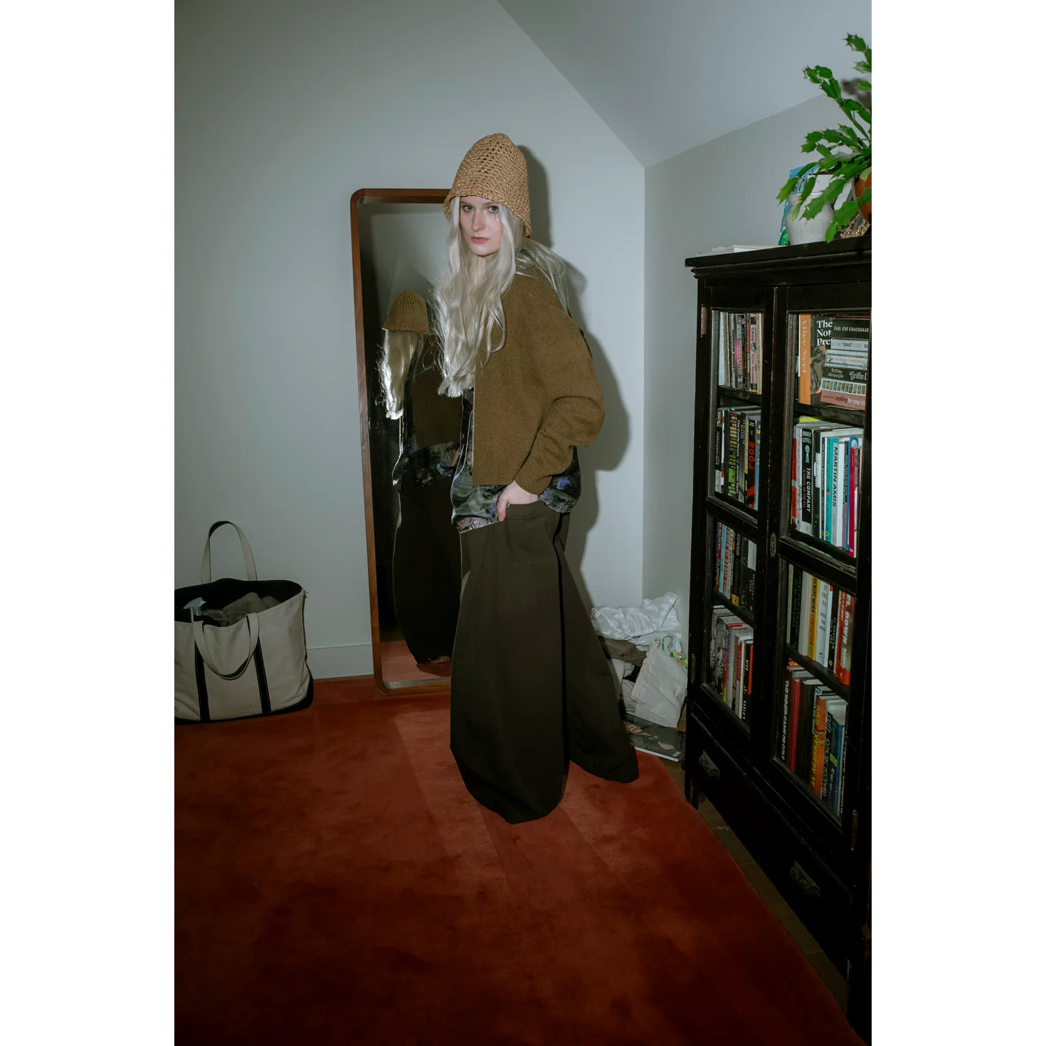 Tsuyumi Rough Crocheted Cloche in Tan - Image 6