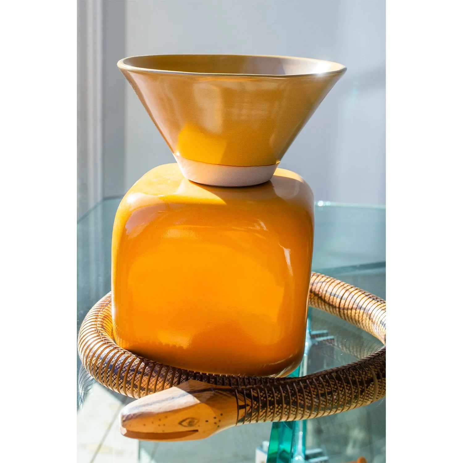 WRF Large V-Bowl in Mustard - Image 4